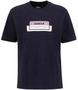 Tričká s krátkym rukávom Barbour  Optic T-Shirt Black