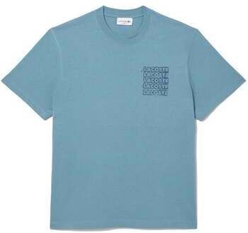 Tričká s krátkym rukávom Lacoste  Logo Graphic T-Shirt Blue