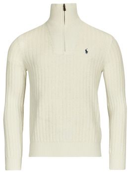 Svetre Polo Ralph Lauren  PULL 1/2 ZIP EN LAINE MELANGE