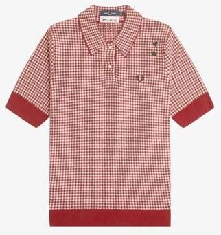 Polokošele s krátkym rukávom Fred Perry  GINGHAM KNITTED SHIRT