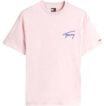 Tričká s krátkym rukávom Tommy Jeans  Faded Graphic Relaxed T-Shirt Pink