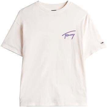 Tričká s krátkym rukávom Tommy Jeans  Faded Graphic Relaxed T-Shirt Ancient Off White