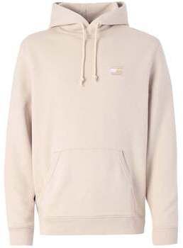 Mikiny Tommy Jeans  Tonal Logo Badge Hoodie Oat Marl Heather