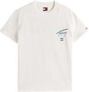 Tričká s krátkym rukávom Tommy Jeans  City Graphic T-Shirt Ecru