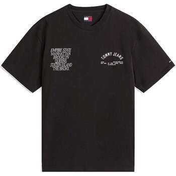 Tričká s krátkym rukávom Tommy Jeans  Graphic Boroughs T-Shirt Black
