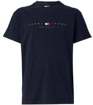 Tričká s krátkym rukávom Tommy Jeans  Flag Linear T-Shirt Dark Night Navy