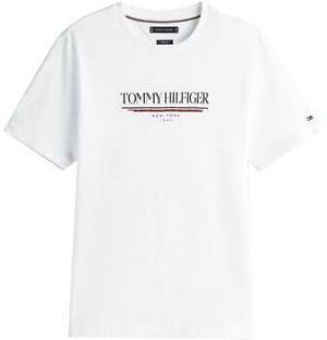Tričká s krátkym rukávom Tommy Hilfiger  Logo Crew Graphic T-Shirt White