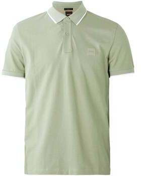 Polokošele s krátkym rukávom BOSS  Slim Fit Passertip Polo Shirt Open Green