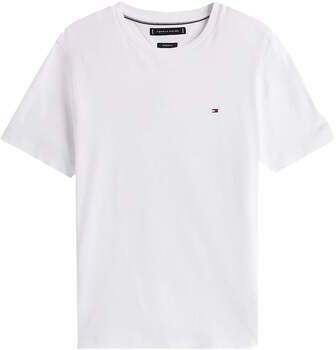 Tričká s krátkym rukávom Tommy Hilfiger  Interlock Knit T-Shirt White
