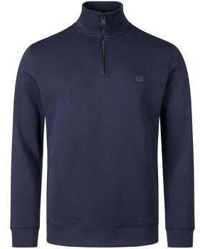 Mikiny BOSS  Quarter Zip Zetrust Sweatshirt Dark Blue