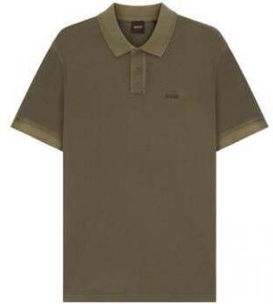 Polokošele s krátkym rukávom BOSS  Prime Cotton Pique Polo Shirt Open Green