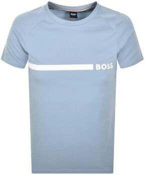 Tričká s krátkym rukávom BOSS  Slim Fit RN T-Shirt Open Blue