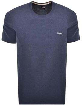 Tričká s krátkym rukávom BOSS  Mix   Match T-Shirt Open Blue