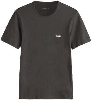 Tričká s krátkym rukávom BOSS  Cotton Basic T-Shirt Charcoal Grey