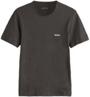 Tričká s krátkym rukávom BOSS  Cotton Basic T-Shirt Charcoal Grey