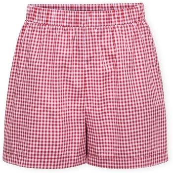 Šortky/Bermudy Only  Maye Check Shorts - Salsa/White