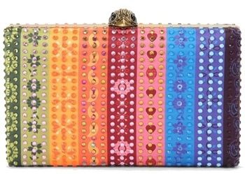 Spoločenské kabelky Kurt Geiger London  CRYSTAL KENSINGTON CLUT