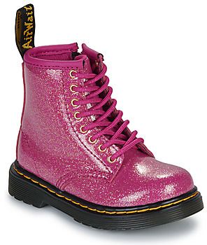 Polokozačky Dr. Martens  1460 T Fuchsia Silver Nebula Glitter