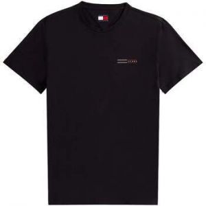 Tričká s krátkym rukávom Tommy Jeans  Cotton Basic T-Shirt Black