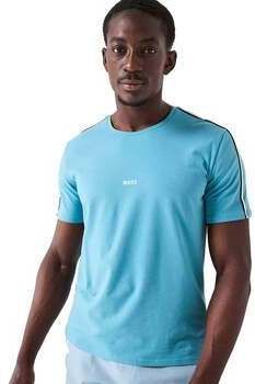 Tričká s krátkym rukávom BOSS  Lightweight Unique T-Shirt Light Pastel Blue