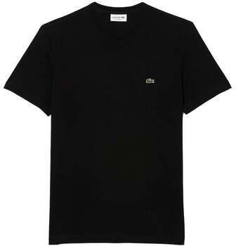 Tričká s krátkym rukávom Lacoste  Regular Fit Crew Neck T-Shirt Black