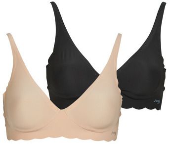 Trojuholníkové podprsenky Sloggi   ZERO Microfibre 2.0 Soft Bra PACK DE 2