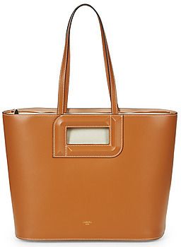Veľká nákupná taška/Nákupná taška Lancel  ANGELE CUIR DE LANCEL CABAS M