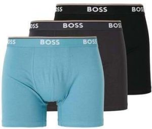Boxerky BOSS  Cotton Stretch 3 Pack Boxer Briefs Black/Blue/Dark Grey