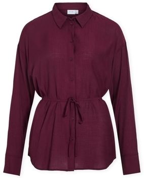 Blúzka Vila  Hikka Long Shirt - Fig