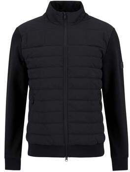 Mikiny Barbour  Collins Baffle Quilted Sweatshirt Black