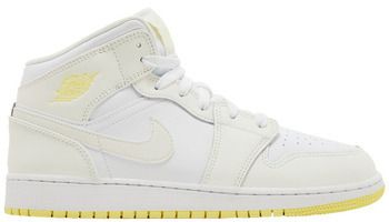 Členkové tenisky Nike  Jordan 1 Mid Sail Light Laser Orange (GS)