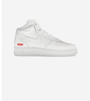 Členkové tenisky Nike  Air Force 1 Mid Supreme White