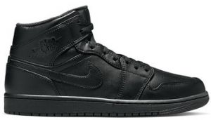 Členkové tenisky Nike  Jordan 1 Mid Triple Black
