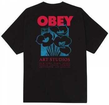 Tričká s krátkym rukávom Obey  art studio flowers