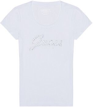 Tričká s krátkym rukávom Guess  CN SS EMBRO SCRIPT LOGO TEE W5YI46 J1314