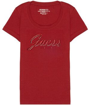 Tričká s krátkym rukávom Guess  CN SS EMBRO SCRIPT LOGO TEE W5YI46 J1314