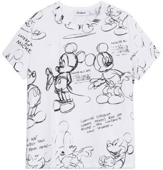 Tričká s krátkym rukávom Desigual  TS_MICKEY SKETCH 25WWTK03