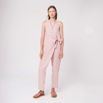 Módne overaly Ifeelnut  Shara Jumpsuit - Pink