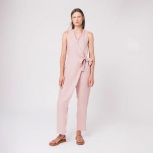 Módne overaly Ifeelnut  Shara Jumpsuit - Pink