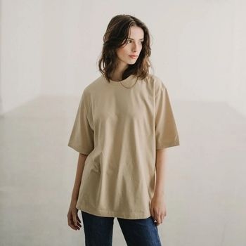 Mikiny Mirakaya  Kigen T-shirt - Sand