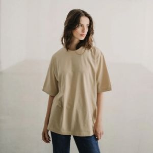 Mikiny Mirakaya  Kigen T-shirt - Sand