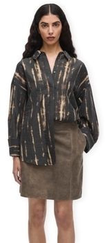 Blúzka Rouge Edit  Alinine Print Shirt - Meteorite