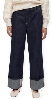 Rovné džínsy Rouge Edit  Martine RW Jeans - Dark Medium Blue Denim