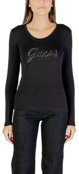 Tričká s dlhým rukávom Guess  CN LS EMBRO SCRIPT LOGO TEE W5YI26 J1314