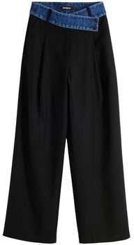 Padavé nohavice Desigual  PANT_DENIMWAIST 25WWPW03