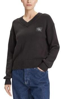 Svetre Calvin Klein Jeans  CK EMBRO BADGE V-NEC LV047D352G
