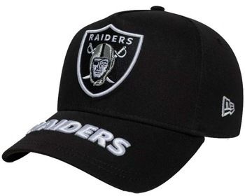 Šiltovky New-Era  LAS VEGAS RAIDERS MLB VISOR HIT BLACK 9FORTY E-FRAME