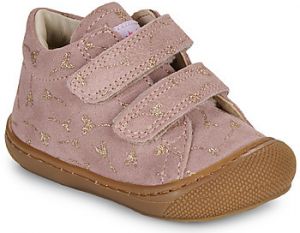 Členkové tenisky Naturino  COCOON VL SUEDE GLITTER FLOWER