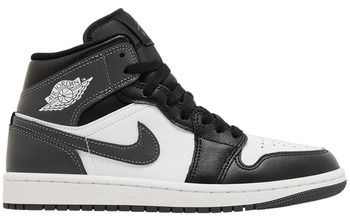Členkové tenisky Nike  Jordan 1 Mid Black White Iron Grey