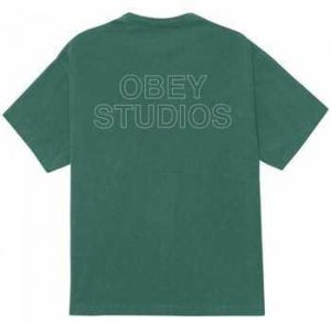 Tričká s krátkym rukávom Obey  studios outline